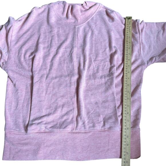 Athleta Pink Heather Apollo Crewneck Sweatshirt Size S - Picture 12 of 13